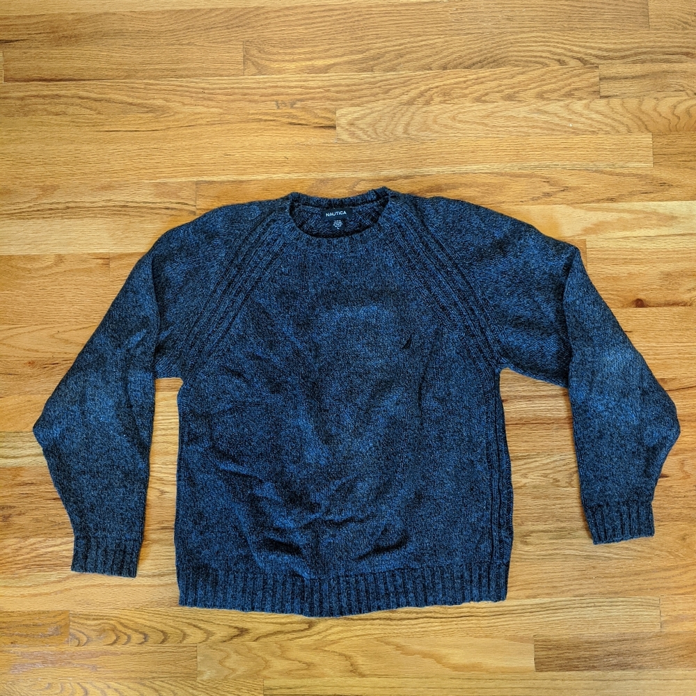 Nautica men's heathered cotton sweater.